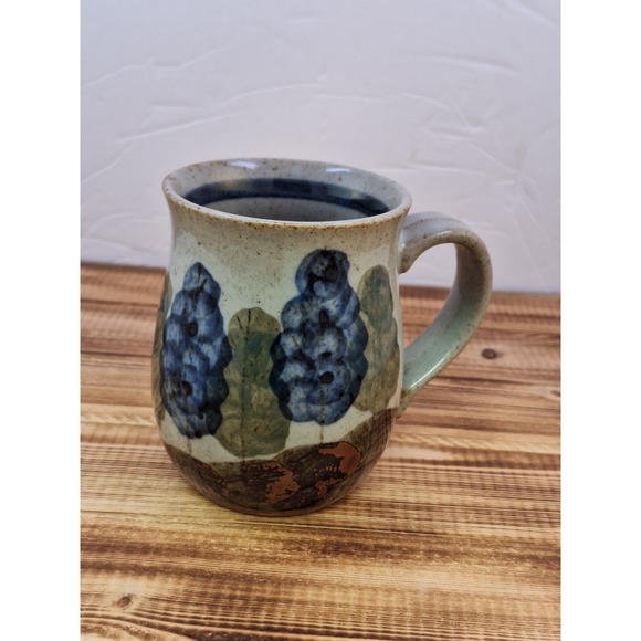 Other - VTG Japanese Speckled Stoneware Mug 70s Boho Vibe  Fall Forest‎